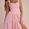 Stretch Cotton Rose Midi