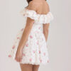Off-Shoulder Floral Mini