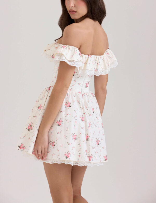 Off-Shoulder Floral Mini