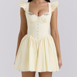 Lemon Embroidered Mini
