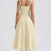 Slim Fit Print Halter Maxi Dress.