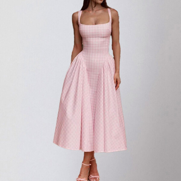 Gingham Bodycon Maxi Cami.