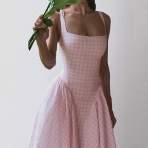 Gingham Bodycon Maxi Cami.